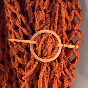 Wood Hair Pin/ Cherry Hair Stick/ Wood Shawl Pin