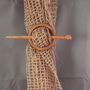 Wood Hair Pin/ Cherry Hair Stick/ Wood Shawl Pin