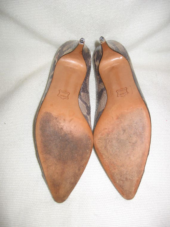 Elegant Snakeskin Women's Heels Vintage 1950's / … - image 5