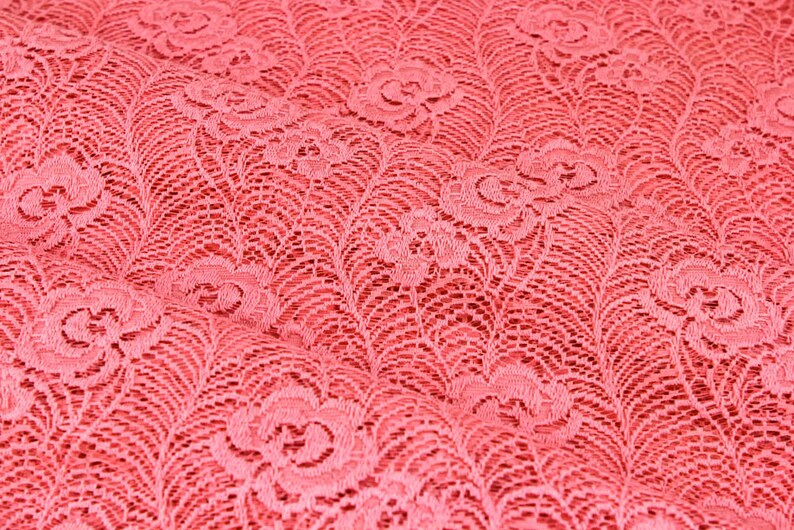 Arts and Crafts 1 Yard Style 308 for Bridal Decoration Coral Sugar Grow Design Lace Fabric by the Yard