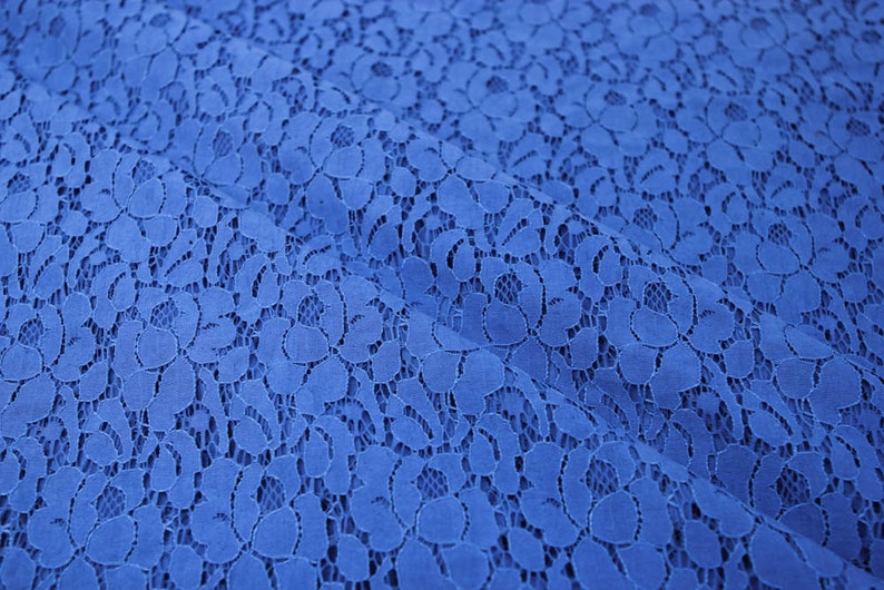1 Yard Style 200 Royal Cotton Lace Fabric by the Yard Wedding Bridal Craft Lace Material Cotton Royal Lace Fabrics