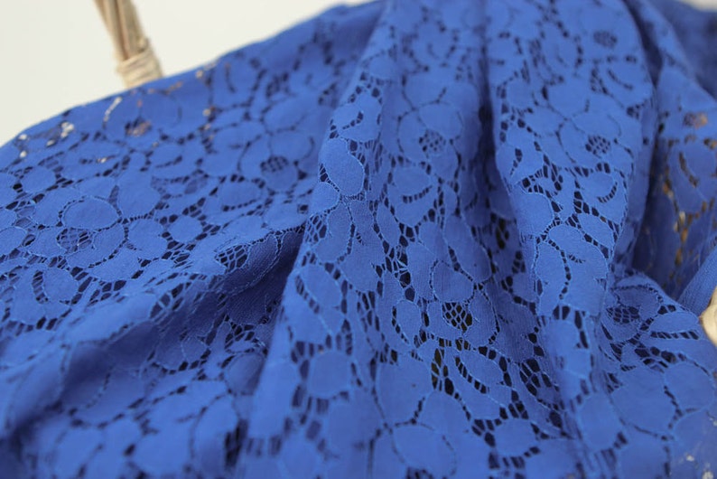1 Yard Style 200 Royal Cotton Lace Fabric by the Yard Wedding Bridal Craft Lace Material Cotton Royal Lace Fabrics