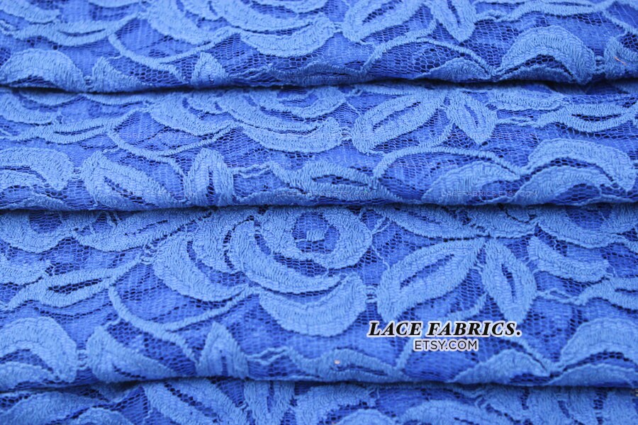royal blue lace fabric