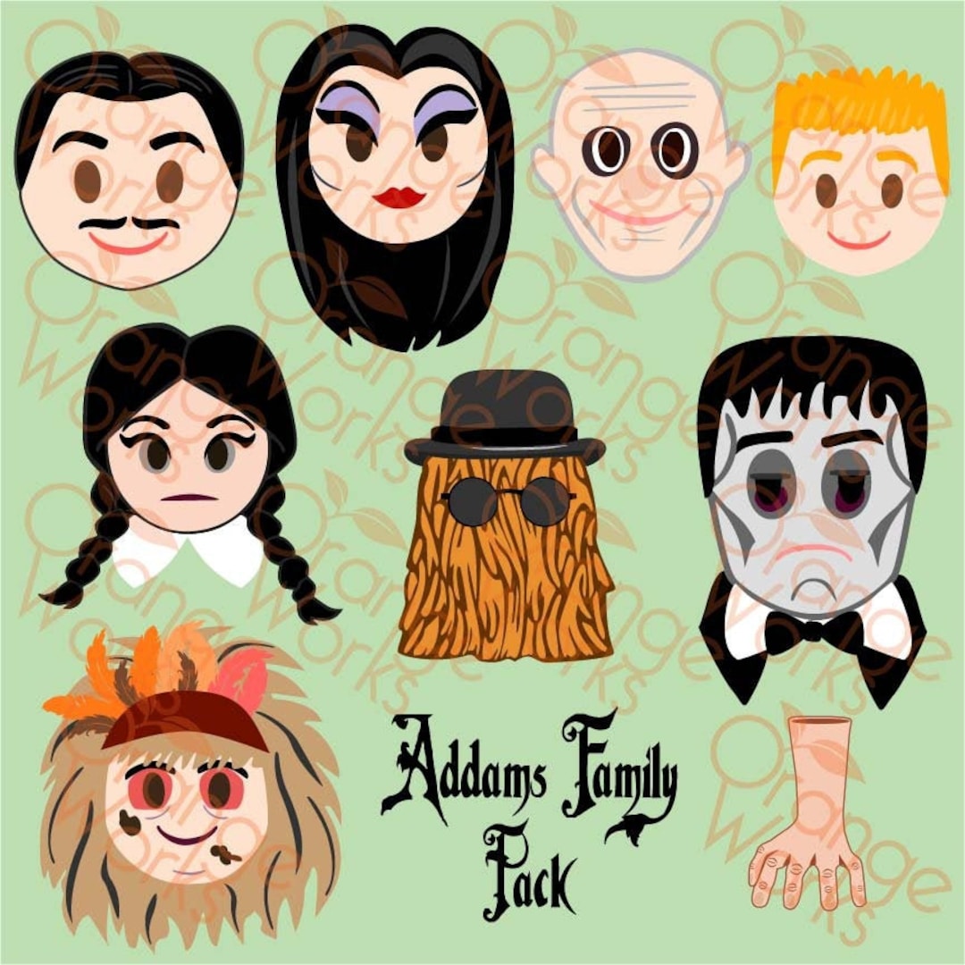 Addams Family Pack SVG, PNG, JPEG, Instant Download, Cut File ...
