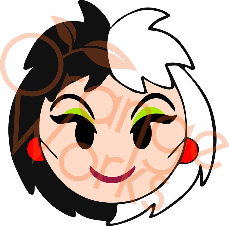 Download Emoji Cruella de Vil Printable Cuttable File SVG PNG JPEG ...