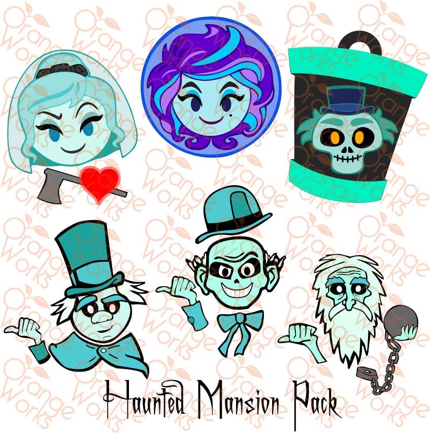 Haunted Mansion Emoji Pack Printable Cut File SVG PNG Jpeg Etsy UK