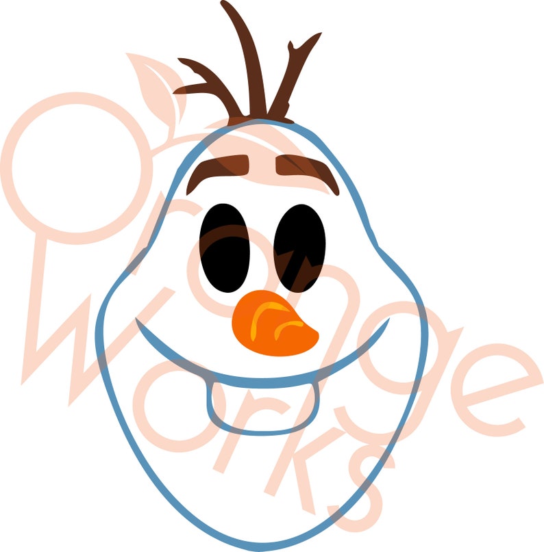 Olaf SVG PNG JPEG Frozen Snow Man Printable Cut File | Etsy