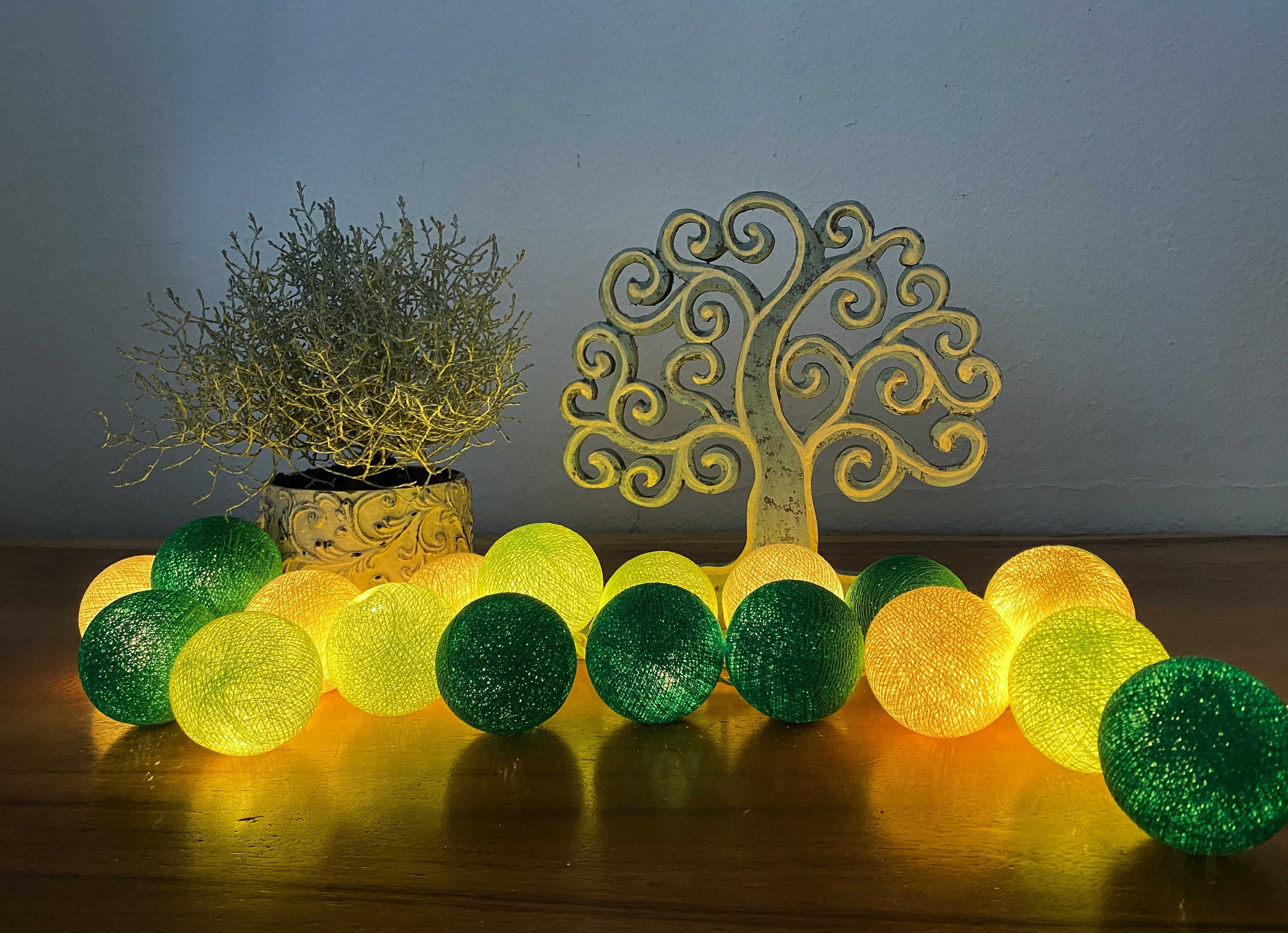 Lichterkette Cotton Balls