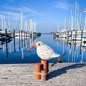 2 Möwen Auf Sylt Poller - Maritime Deko Figur 17x16x5cm