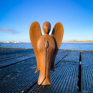 Wooden angel 30 cm high