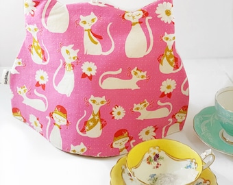 Kitty Cat Shaped Tea Cozy , Cat Lady