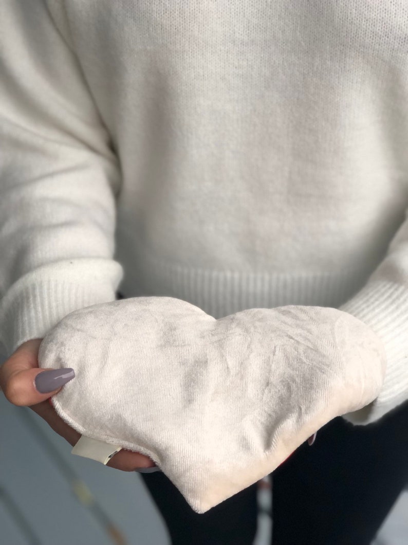 Lavender Infused CRAMPS Heart Shaped Heating Pad Velveteen Etsy 日本