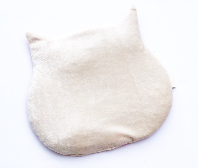 CRAMPS Cat Shaped Heating Pad Cotton and Bamboo Velour Etsy
