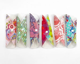 Let them eat Cake Lucy & Mabs Cotton Bamboo Wrap Style 7.5”" Pantyliner Set of Six/ Parksville