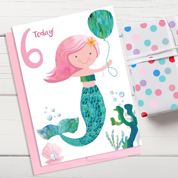 Image result for mermaid birthday card