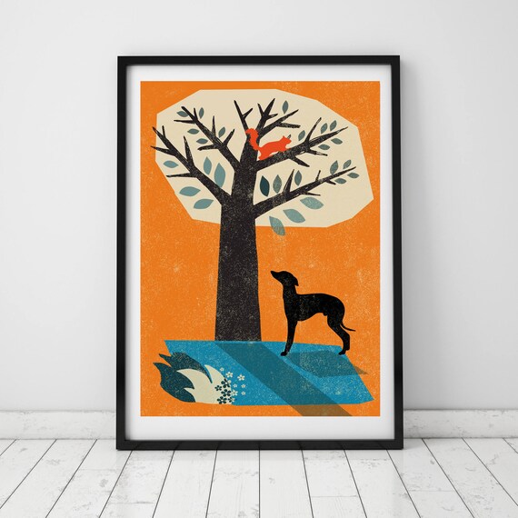 Whippet Print