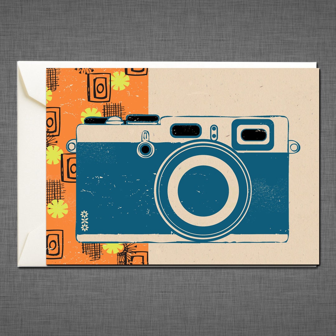 Camera Background For Card Camera Greetings Card - Etsy