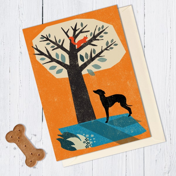 Whippet/Lurcher Dog Card