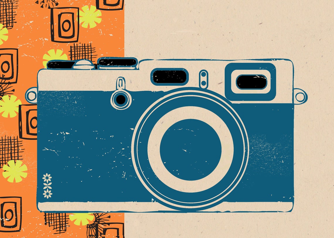 Camera Greetings Card - Etsy
