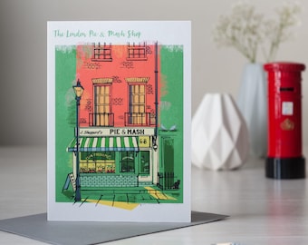La carte London Pie and Mash