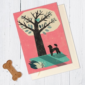 Poodle Dog Card