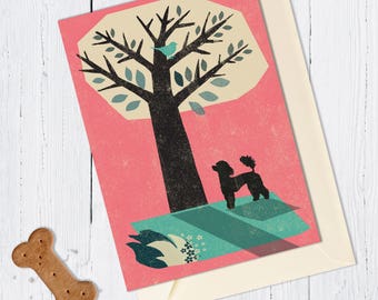 Poodle Dog Card
