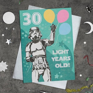 Carte 30e anniversaire de science-fiction Stormtrooper
