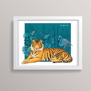 The London Zoo Art Print