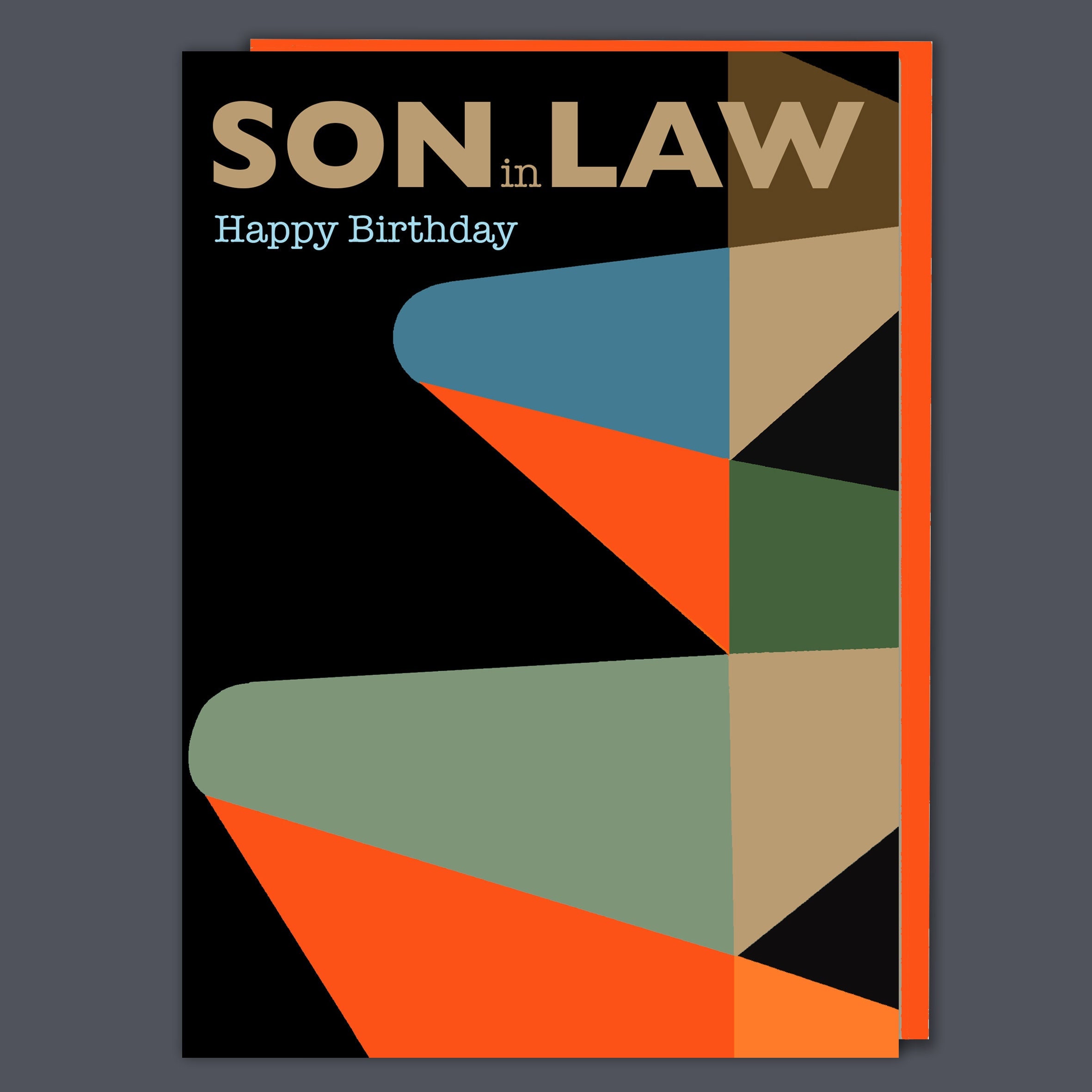 Retro Style Son in Law Bold Birthday Card - Etsy Australia