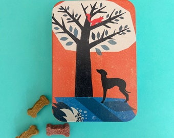 Whippet-Lurcher-Greyhound-Dog -Treat -Tin