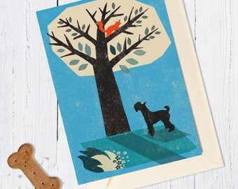 Schnauzer Dog Card