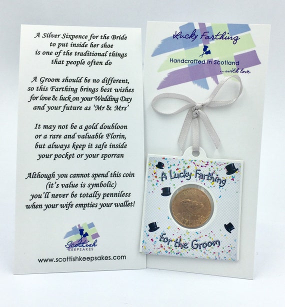 Wedding Supplies Real Sixpence Wedding Poem Lucky Gift Idea For
