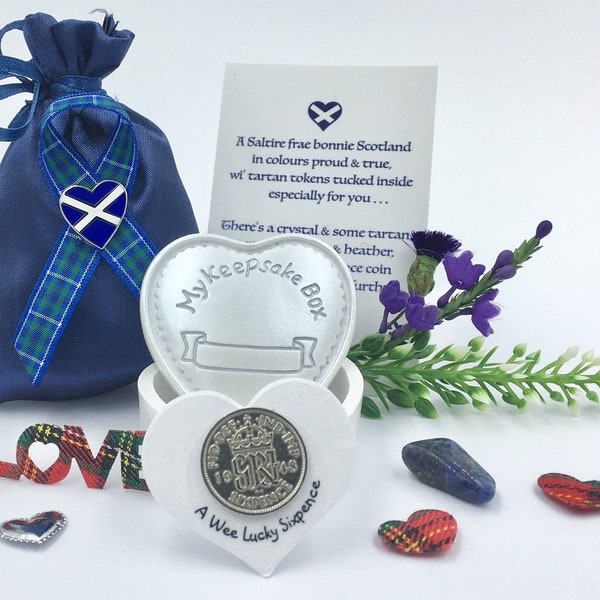 Scottish Saltire Gift Set, patriotic gift, St. Andrews flag, Scottish Flag, Saltire, Scottish souvenir,