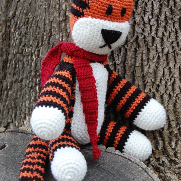 Hobbsy the Tiger - Hobbes Inspired Crocheted Plushie