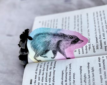 Rainbow Raccoon Bookmark