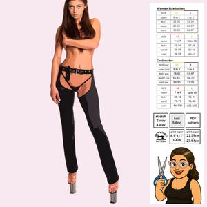 Belt-Loop Chaps Sewing Pattern Thigh-High Chaps PDF for Stretch Fabrics