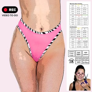 Banded Thong Sewing Pattern PDF | DIY Lingerie Digital Download | Ravewear, Cosplay, Pole Fitness, Festival & Costume Sewing by Sew Skimpy