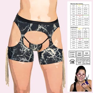 Fringe Chaps PDF Sewing Pattern – Festival Dancewear, Cosplay (Lower Rise)