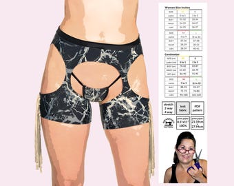 Fringe Chaps PDF Sewing Pattern – Festival Dancewear, Cosplay (Lower Rise)