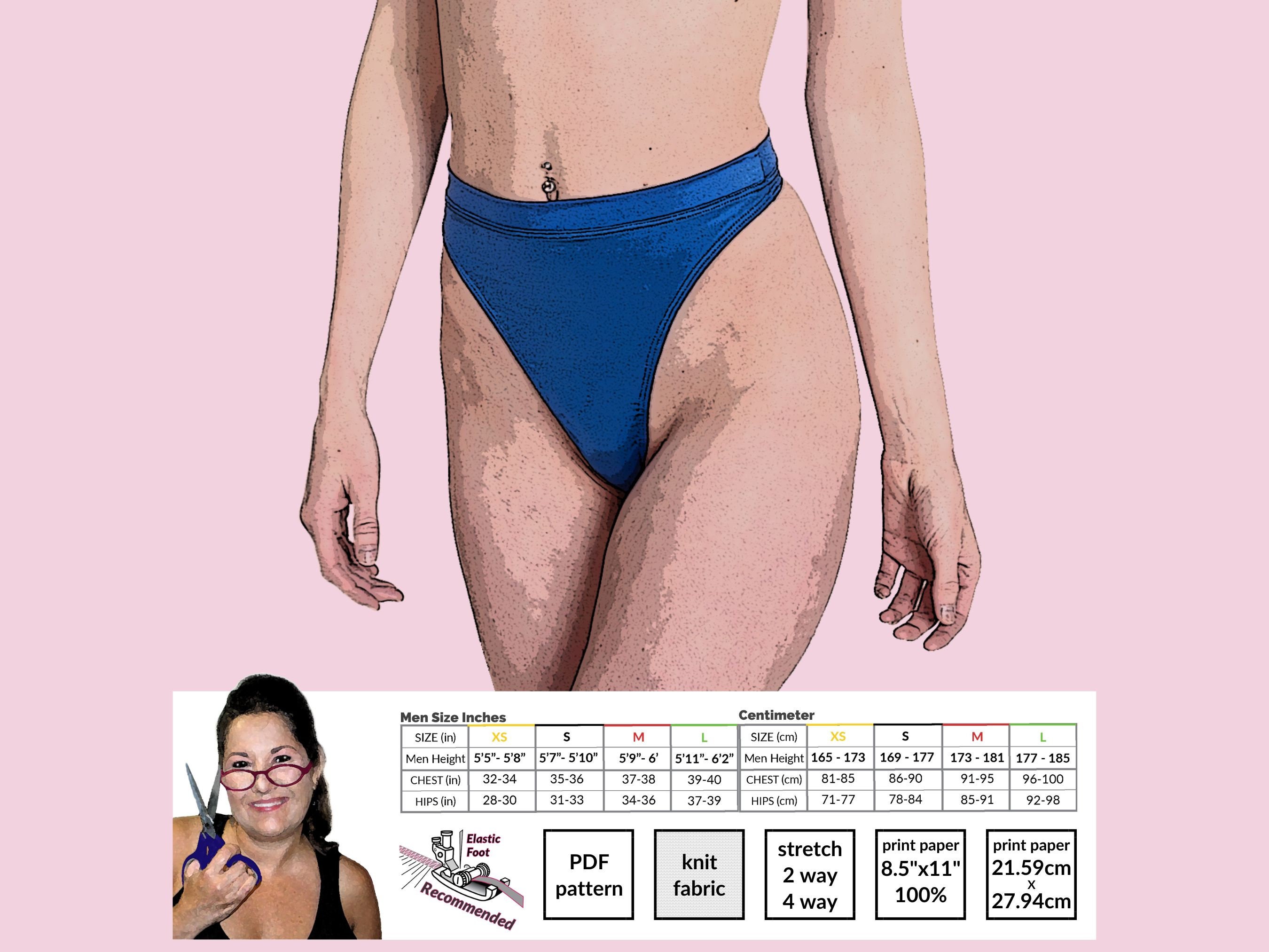 Bianca Underwear PDF Sewing Pattern Underwear Pattern, Cute Undies