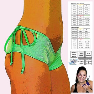 Short with Loop-Tie Sewing Pattern  - Sewing Pattern comes in 4 different sizes sizes - You Tube tutorial for step by step instructions