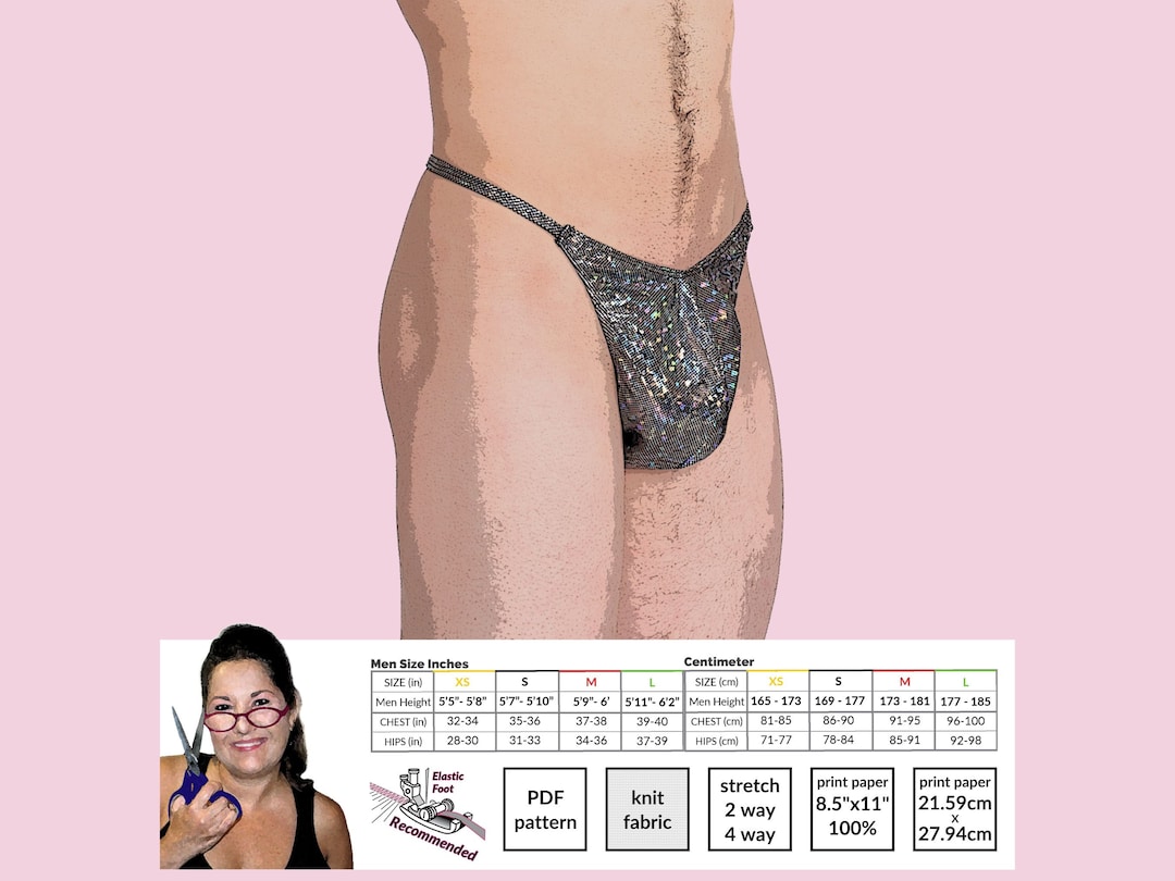 Man Thong With Narrow Side Straps PDF Sewing Pattern. Make Your Own Male  Thong for Swimwear, Raves, Cosplay, Posing Suits, Costumers, & More -   Canada