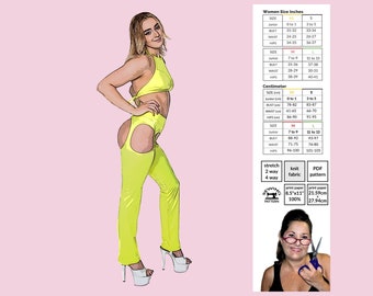 Straight Leg Chaps Sewing Pattern: Rave, Cosplay, Costume (PDF Pattern)