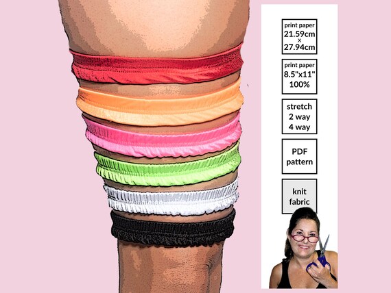 Leg Garter Sewing Pattern for Exotic Dancer (PDF Pattern)