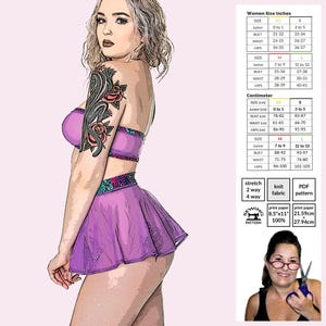 Cheeky Circle Skirt Sewing Pattern: Rave Cosplay (PDF Pattern)