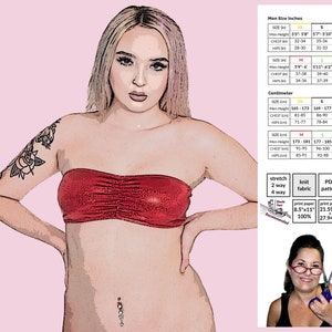 S-Hook Back Tube Top Sewing Pattern: Skimpy Design (PDF Pattern)
