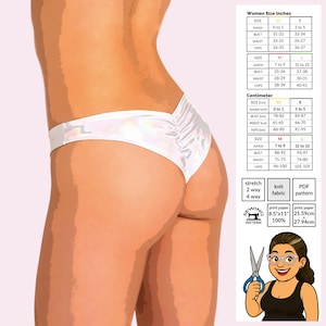 Micro Mini Shorts Sewing Pattern for Stretch Fabrics – Cheeky Fit with Optional Ruching