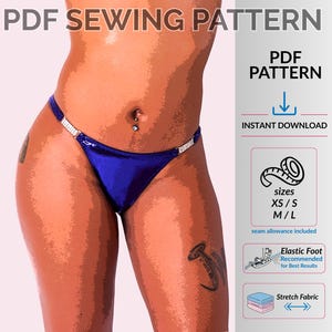 Competition Bikini Posing Suit Bottom Sewing Pattern (PDF Download)