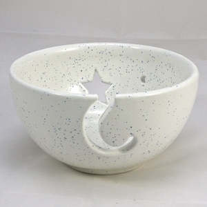 gift for mum Yarn Bowl Knitting Bowl Crochet Bowl Personalised Lead free UK made Glaze gift for her gift for him