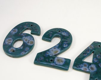 House Tiles Stoneware  House Numbers Ceramic house Address Numbers